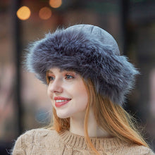 Load image into Gallery viewer, Faux Fur Suede Winter Cap