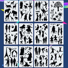 Load image into Gallery viewer, Fast Draw Stencil Art Templates( 12 Sheets/Set )