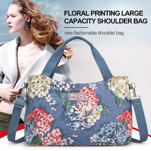 Floral Printing Large Capacity Shoulder Bag