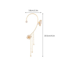 Load image into Gallery viewer, Butterfly Tassel Style Zircon Earrings