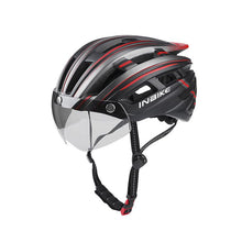 Load image into Gallery viewer, Bike Helmet with Goggles Visor and LED Back Light