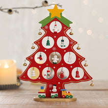 Load image into Gallery viewer, DIY Wooden Mini Christmas Tree Set