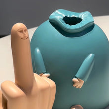 Load image into Gallery viewer, Little Blue Middle Finger Ornament