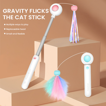 Load image into Gallery viewer, Infrared Retractable Cat Funny Stick