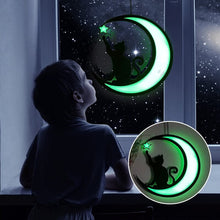 Load image into Gallery viewer, Moon Black Cat Decorations