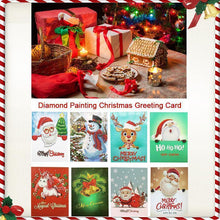 Load image into Gallery viewer, Christmas Card Diamond Picture, Set of 8 Patterns