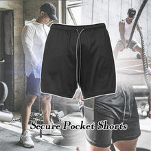 Load image into Gallery viewer, 2 in 1 Secure Pocket Fitness Shorts