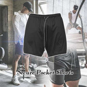 2 in 1 Secure Pocket Fitness Shorts