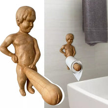 Load image into Gallery viewer, Funny Wood Toilet Roll Holder