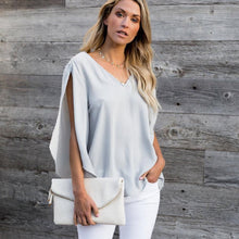 Load image into Gallery viewer, V-Neck Bowknot Blouses