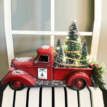 Load image into Gallery viewer, Red Farm Truck Christmas Decorations