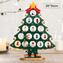 Load image into Gallery viewer, DIY Wooden Mini Christmas Tree Set