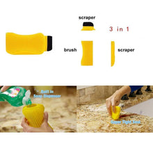 Load image into Gallery viewer, 3-in-1 Silicone Cleaning Brush Scrub，Scrape &amp; Squeegee