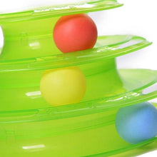 Load image into Gallery viewer, Three Layer Colorful Cat Track Tower Toy