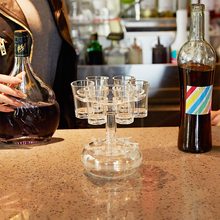 Load image into Gallery viewer, 6 Shot Glass Dispenser and Holder