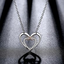 Load image into Gallery viewer, Two Hearts Infinity Necklace