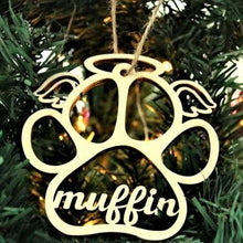 Load image into Gallery viewer, SANK®PERSONALIZED DOG/CAT PAW CHRISTMAS ORNAMENT