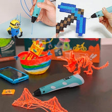 Load image into Gallery viewer, 3D Printing Pen for Kids and Adults with 5m Filament(random colour &amp; Biodegradable material)