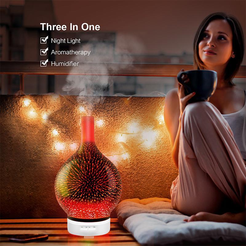 Colorful Glass Aroma Humidifier – kiwient