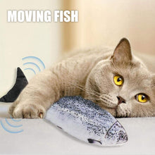 Load image into Gallery viewer, Plush Simulation USB Charging Cat Fish Toy
