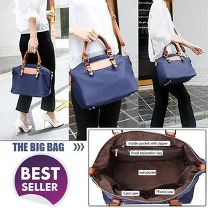 Casual waterproof handbag, a big with a little one