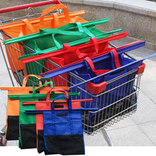 Load image into Gallery viewer, Supermarket Trolley Shopping Bag Thermal Bag(4 pcs)