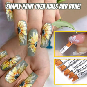 Flower Nail Art Brush Pen (8 pcs)