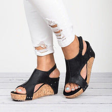 Load image into Gallery viewer, Fashionable Wedge Heels Sandals