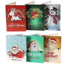 Load image into Gallery viewer, Christmas Card Diamond Picture, Set of 8 Patterns