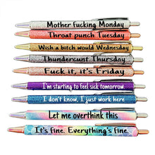 Load image into Gallery viewer, Funny Glitter Ballpoint Pens