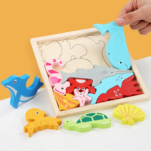 Load image into Gallery viewer, Puzzles aus Holz für Kleinkinder