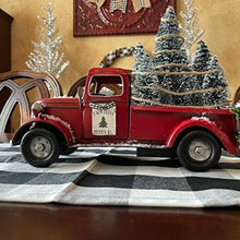 Load image into Gallery viewer, Red Farm Truck Christmas Decorations