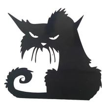 Load image into Gallery viewer, Angry Cat Metal Halloween Decor