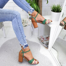 Load image into Gallery viewer, Women&#39;s splicing sandals with high heels