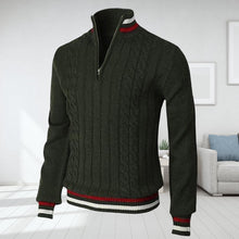 Load image into Gallery viewer, Color Block Turtleneck With Zip Closure