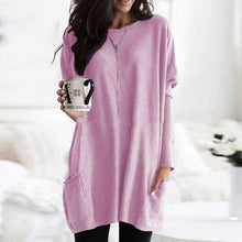 Load image into Gallery viewer, Long Sleeve Casual Pocket T-Shirt