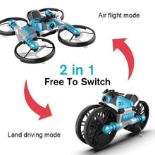 Load image into Gallery viewer, 2 in 1 Folding RC Drone and Motorcycle Vehicle