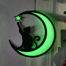 Load image into Gallery viewer, Moon Black Cat Decorations