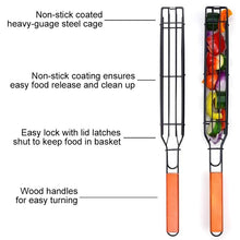 Load image into Gallery viewer, Reusable Kabob Grill Baskets