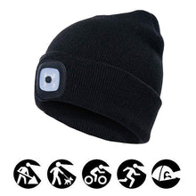 Load image into Gallery viewer, Winter Unisex LED Knitted Beanie Hat (12 Hours)