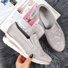 Load image into Gallery viewer, Women Shining Casual Slip-on Sneaker Shoes