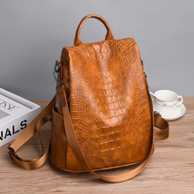 Load image into Gallery viewer, Women Fashion Soft Leather Backpack
