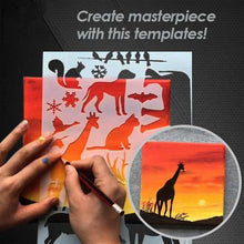 Load image into Gallery viewer, Fast Draw Stencil Art Templates( 12 Sheets/Set )