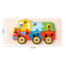 Load image into Gallery viewer, Children's Educational 3D Wooden Puzzle