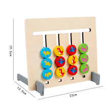 Load image into Gallery viewer, Wooden 2-Sided Sliding Logic Puzzle