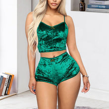 Load image into Gallery viewer, Sexy Velvet V-Neck Lingerie