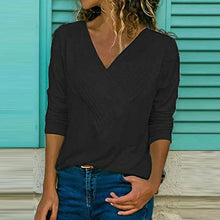 Load image into Gallery viewer, Classic V-Neck Basic Tops T-shirt