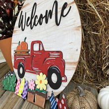 Load image into Gallery viewer, Interchangeable Vintage Truck Welcome Sign