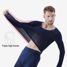 Load image into Gallery viewer, Ultra Soft Seamless Heating Set 37 ° Thermostatic Underwear