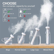 Load image into Gallery viewer, Portable Mini Water Bottle Caps Humidifier